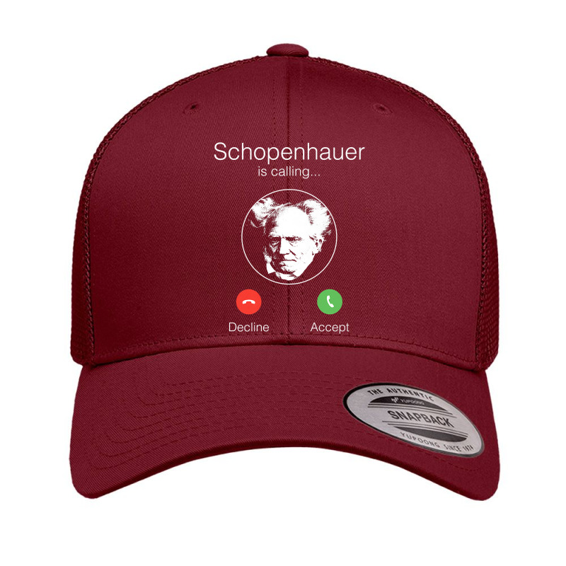 Schopenhauer Is Calling   Nihilist Philosophy Premium T Shirt Retro Trucker Cap by cm-arts | Artistshot