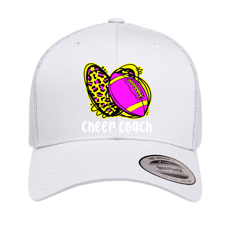 Cheer Coach Leopard Cheerleading Football Mom Retro Trucker Cap | Artistshot