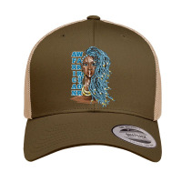 Warrior Woman With Blue Hair For Friend Retro Trucker Cap | Artistshot