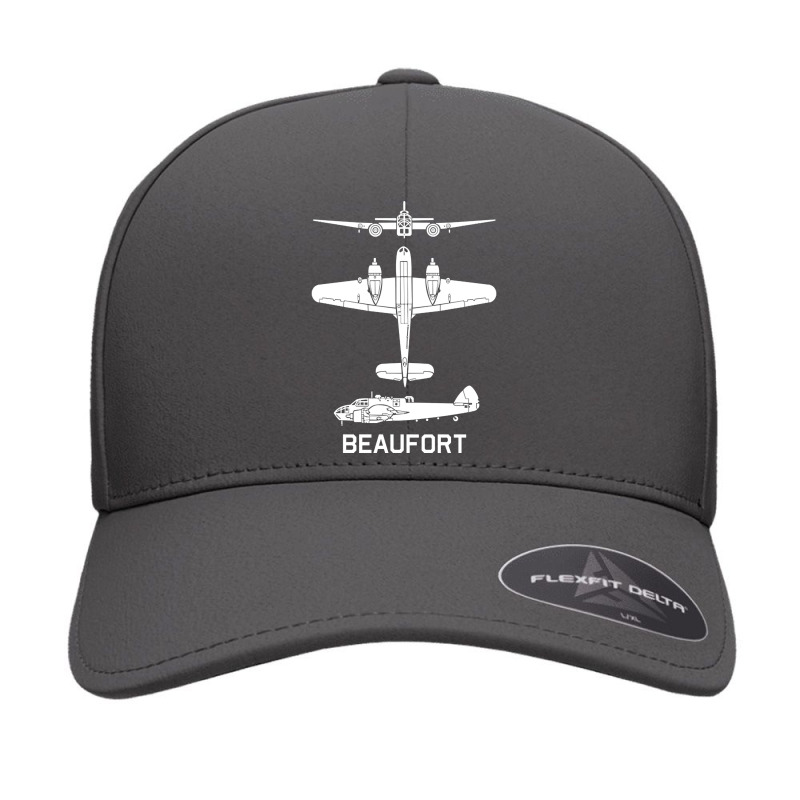 Bristol Beaufort British Ww2 Torpedo Bomber Plane Cutout Silhouettes G Seamless Cap by Kanmosrin52 | Artistshot