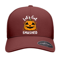 Lets Get Smashed Funny Pumpkin Halloween Drinking Costume Tank Top Seamless Cap | Artistshot