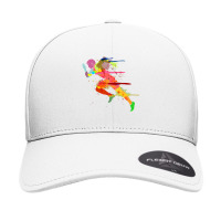 Sprinter Track And Field Runner Running Marathon Gift Idea Premium Seamless Cap | Artistshot