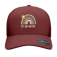 Sé Amable Spanish Bilingual Teacher Be Kind Boho Rainbow Pullover Hoo Seamless Cap | Artistshot