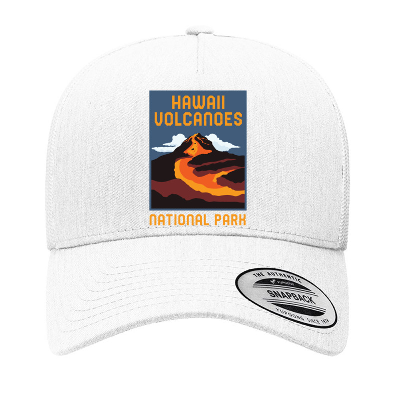 Hawaii Volcanoes National Park Big Island Retro Graphic Pullover Hoodi Yupoong Trucker Cap by cm-arts | Artistshot