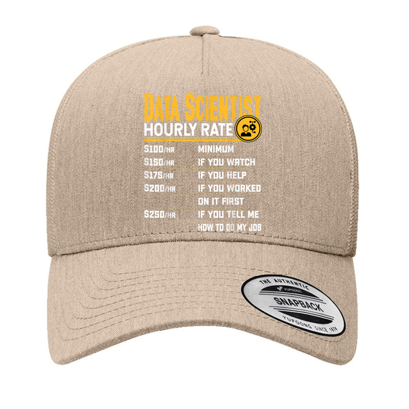 Data Scientist Hourly Rate   Funny Data Analytics Yupoong Trucker Cap by Uniform | Artistshot