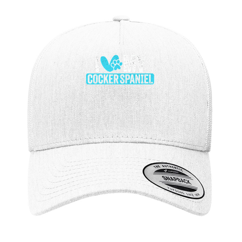 Cocker Spaniel I Love Dog Owners Lovers Premium T Yupoong Trucker Cap by cm-arts | Artistshot