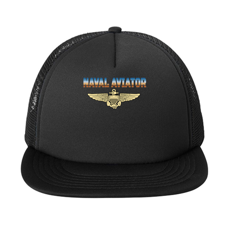 Fly Naval Aviator Classic Naval Officer Pilot Wing Navy Sweatshirt Foam Snapback hat by cm-arts | Artistshot