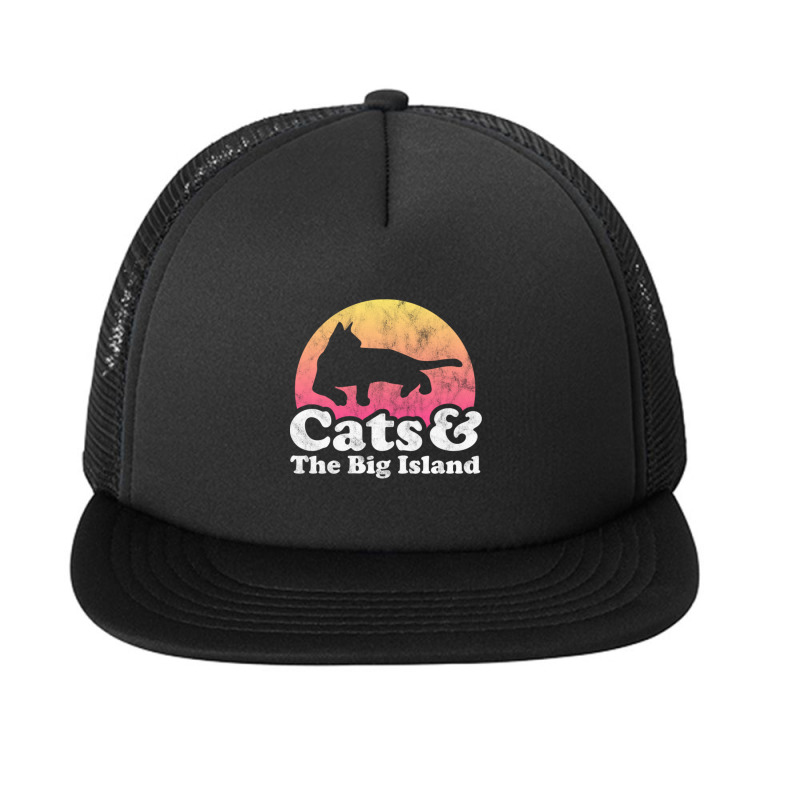 Cats And The Big Island Gift For Men, Women, Kids Foam Snapback hat by atereabag | Artistshot