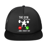 Gym Is Calling Workout Fitness Bodybuilding Weight Lifting Tank Top Foam Snapback Hat | Artistshot