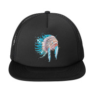 Native Indian Chief, Native Indian Chief Art, Native Indian Chief Pain Foam Snapback Hat | Artistshot