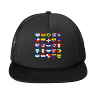 All Latin American Flags Countries Hispanic Latino Pride T Shirt Foam Snapback Hat | Artistshot