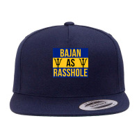 Barbados Flag With Barbados Tridents Bajan As Rasshole 5 Panel Snapback Cap | Artistshot