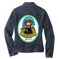 Peace Ladies Denim Jacket | Artistshot