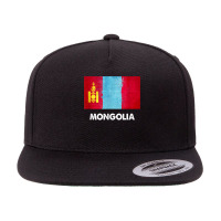 Mongolia Flag Mongolian 5 Panel Snapback Cap | Artistshot