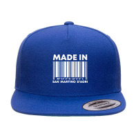 Made In San Martino D'agri Barcode Premium T Shirt 5 Panel Snapback Cap | Artistshot