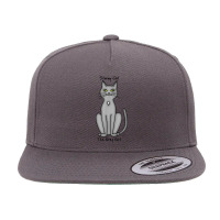 Stormy Girl The Grey Cat 5 Panel Snapback Cap | Artistshot