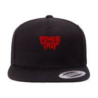 Power Trip 1 5 Panel Snapback Cap | Artistshot