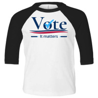 Vote It Matters Toddler 3/4 Sleeve Tee | Artistshot