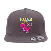 King Dinosaur Dance Happy My Birthday Roar I'm 31 Years Old 5 Panel Snapback Cap | Artistshot