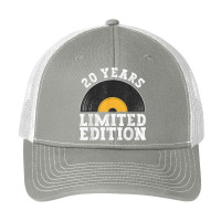 20 Years Limited Edition   Vinyl Records 20th Birthday Pa Trucker Cap | Artistshot