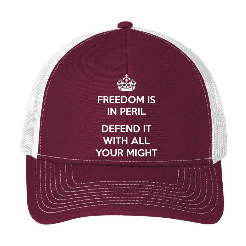 No Longer Keep Calm...freedom Is In Peril - Defend It With All Your Mi Pa Trucker Cap by cm-arts | Artistshot