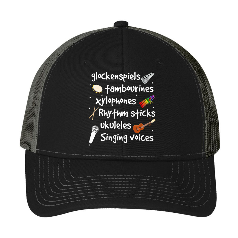 Womens Glockenspiels Tambourines Xylophones Rhythm Sticks V Neck T Shi Pa Trucker Cap by cm-arts | Artistshot