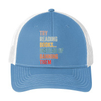 Try Reading Books, Instead Of Banning Them   Reading Books  Copy Pa Trucker Cap | Artistshot