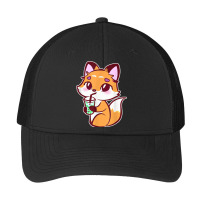 Anime Fox Drinking Bubble Tea Kawaii Pa Trucker Cap | Artistshot