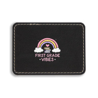 First Grade Vibes Rectangle  Leatherette Patch | Artistshot