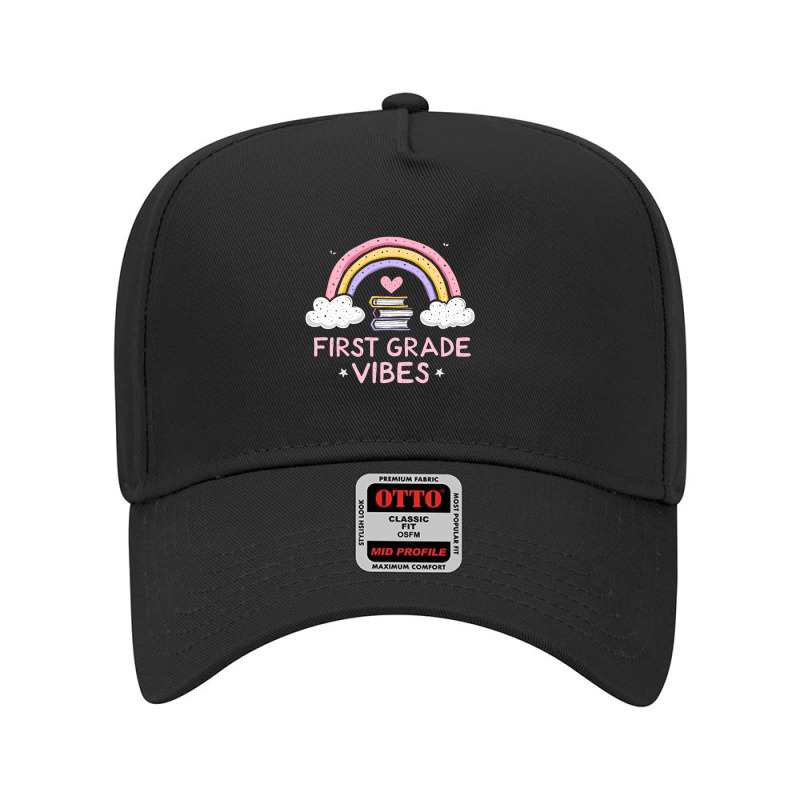 First Grade Vibes Adjustable Baseball Cap | Artistshot