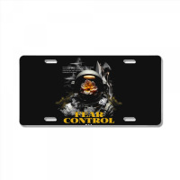 Astronaut Fear Control License Plate | Artistshot