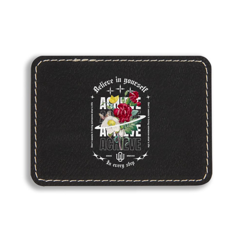 Believe In Yourself Rectangle  Leatherette Patch | Artistshot