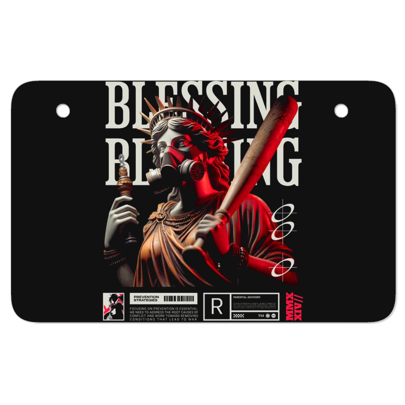 Blessing God Atv License Plate | Artistshot