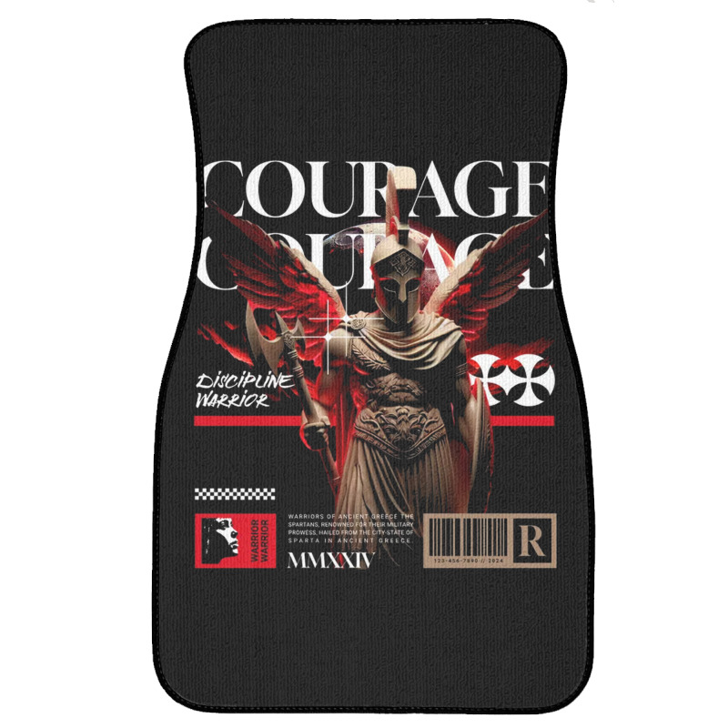 Courage And Discipline Warrior Front Car Mat | Artistshot