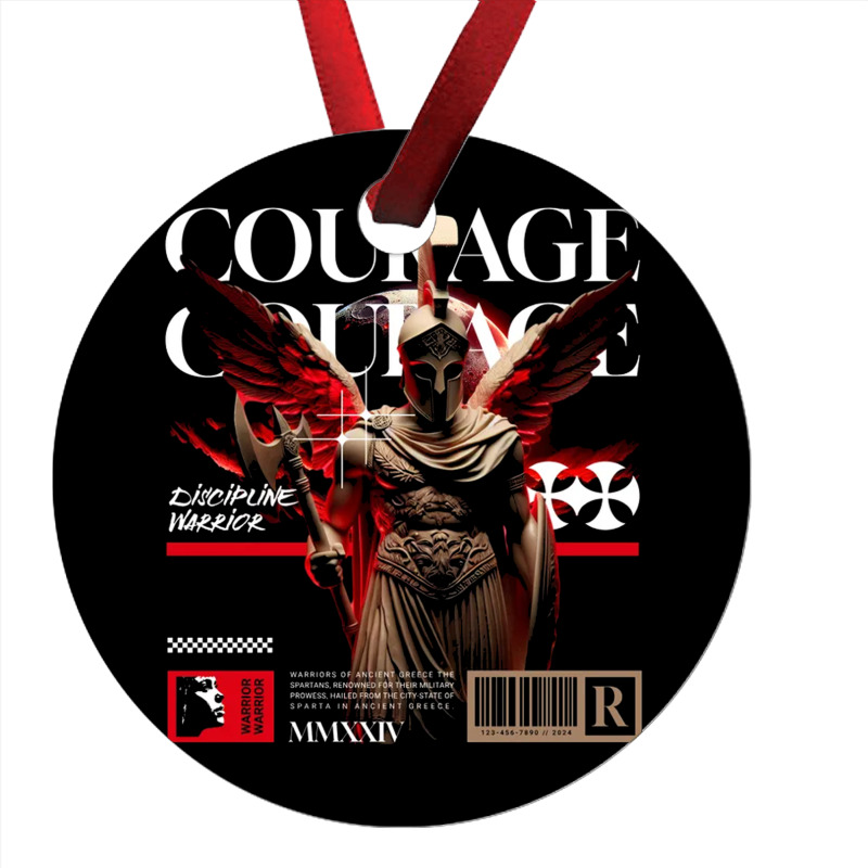 Courage And Discipline Warrior Ornament | Artistshot