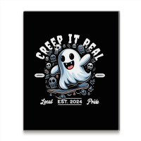 Creep It Real - Skateboard Ghost Metal Print Vertical | Artistshot