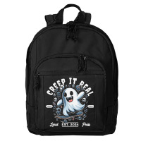 Creep It Real - Skateboard Ghost Basic Backpack | Artistshot