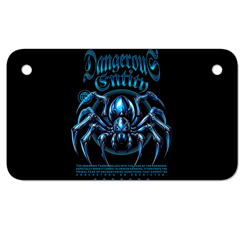 Dangerous Entity Motorcycle License Plate | Artistshot