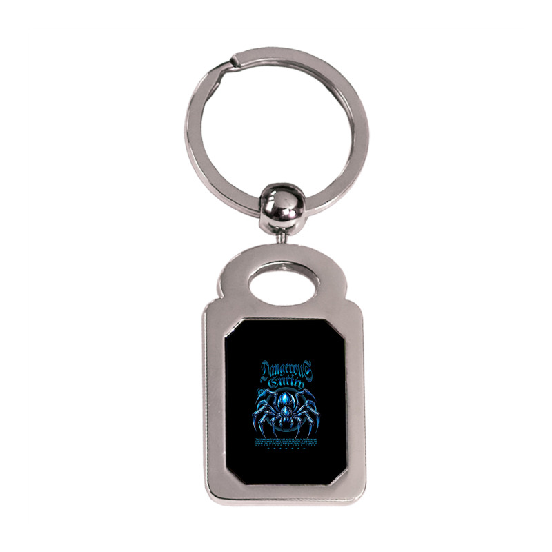 Dangerous Entity Silver Rectangle Keychain | Artistshot