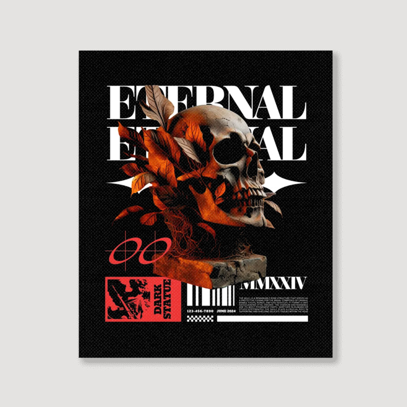 Eternal Skull Portrait Canvas Print | Artistshot