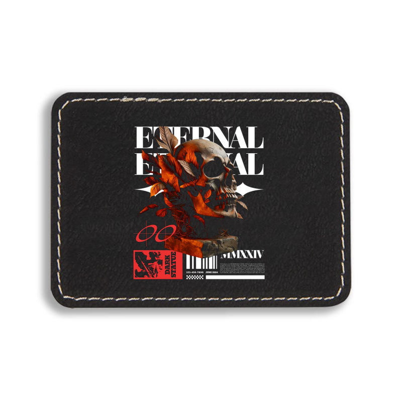 Eternal Skull Rectangle  Leatherette Patch | Artistshot