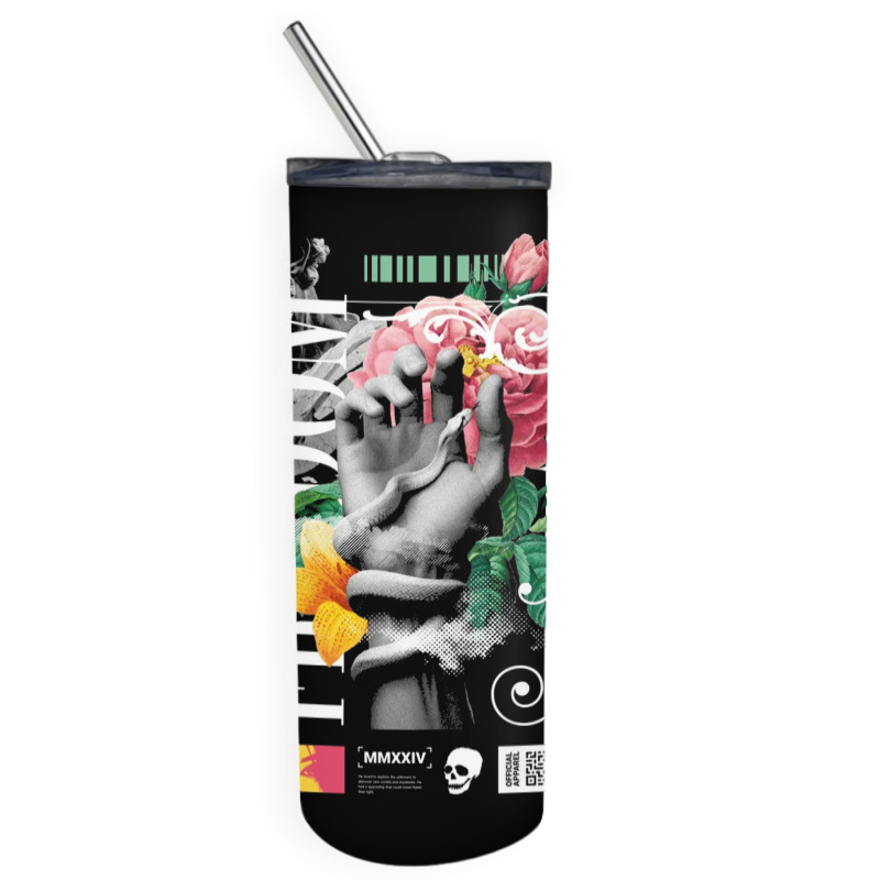 Freedom Hand Snake Skinny Tumbler | Artistshot