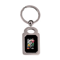 Freedom Hand Snake Silver Rectangle Keychain | Artistshot