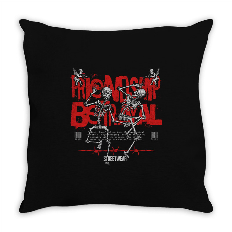 Friendship Betrayal Throw Pillow | Artistshot