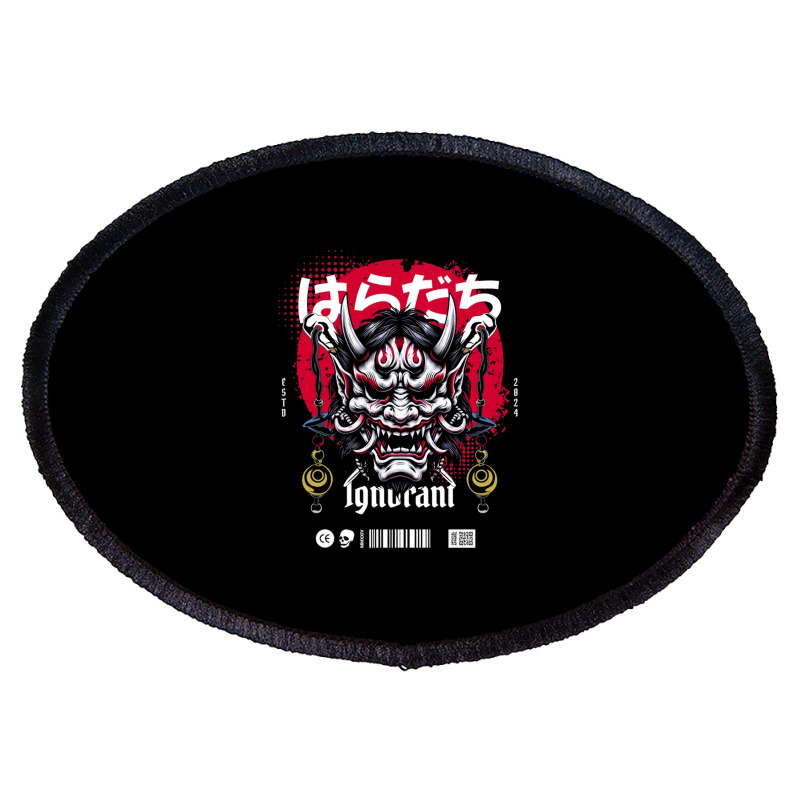 Ignorant And Anger Oval Patch | Artistshot