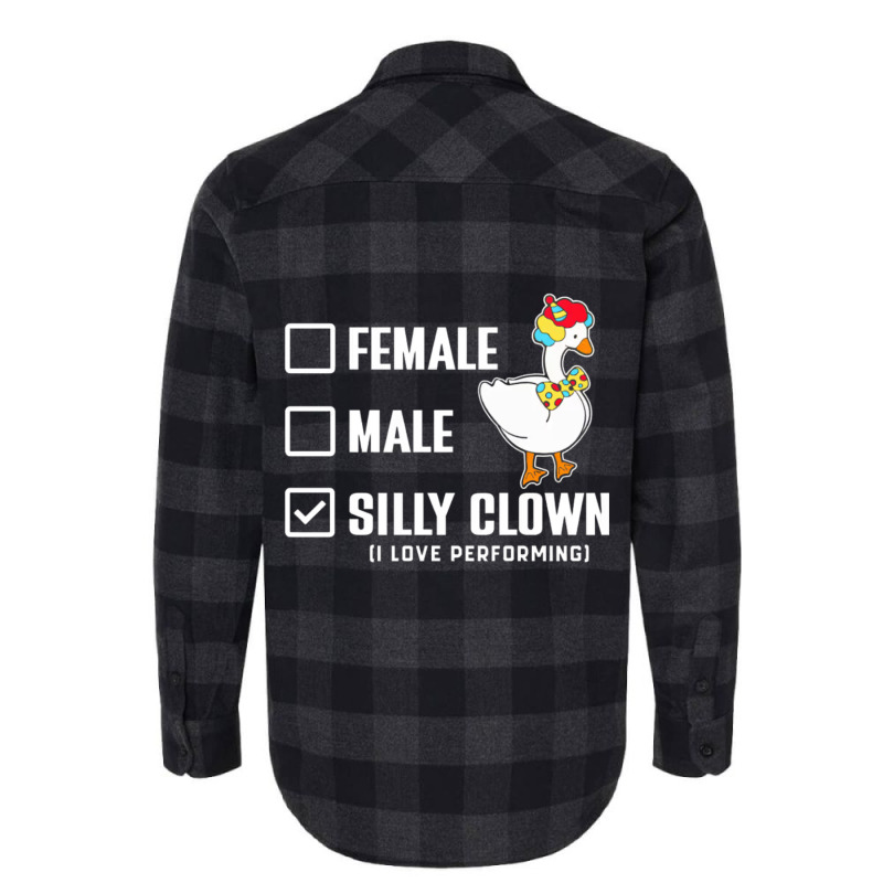 Funny Clown Perform Love Flannel Shirt | Artistshot