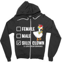 Funny Clown Perform Love Zipper Hoodie | Artistshot