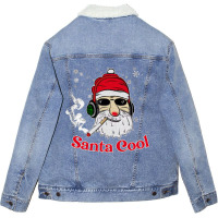 Santa Cool Unisex Sherpa-lined Denim Jacket | Artistshot