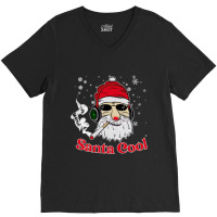 Santa Cool V-neck Tee | Artistshot