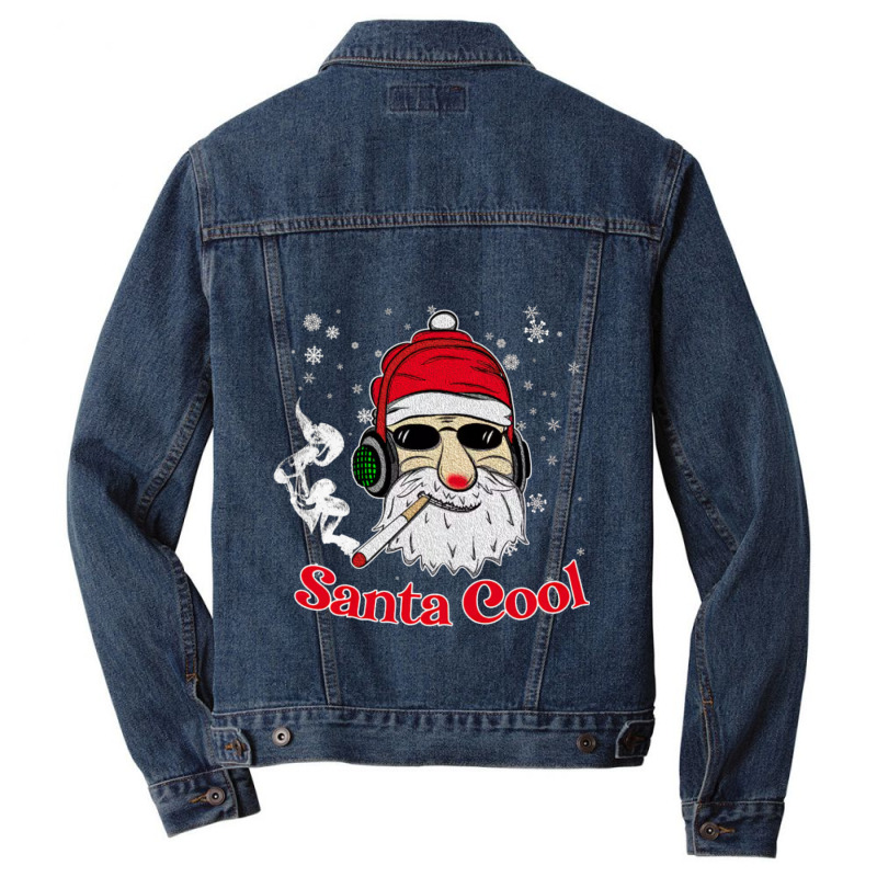 Santa Cool Men Denim Jacket | Artistshot